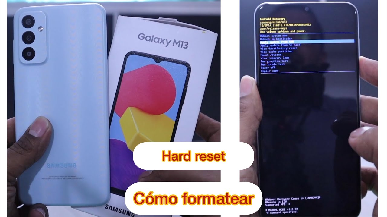 Samsung Galaxy M13 [ como formatear ] como hacer el borrado general [ como hacer el hard reset ]