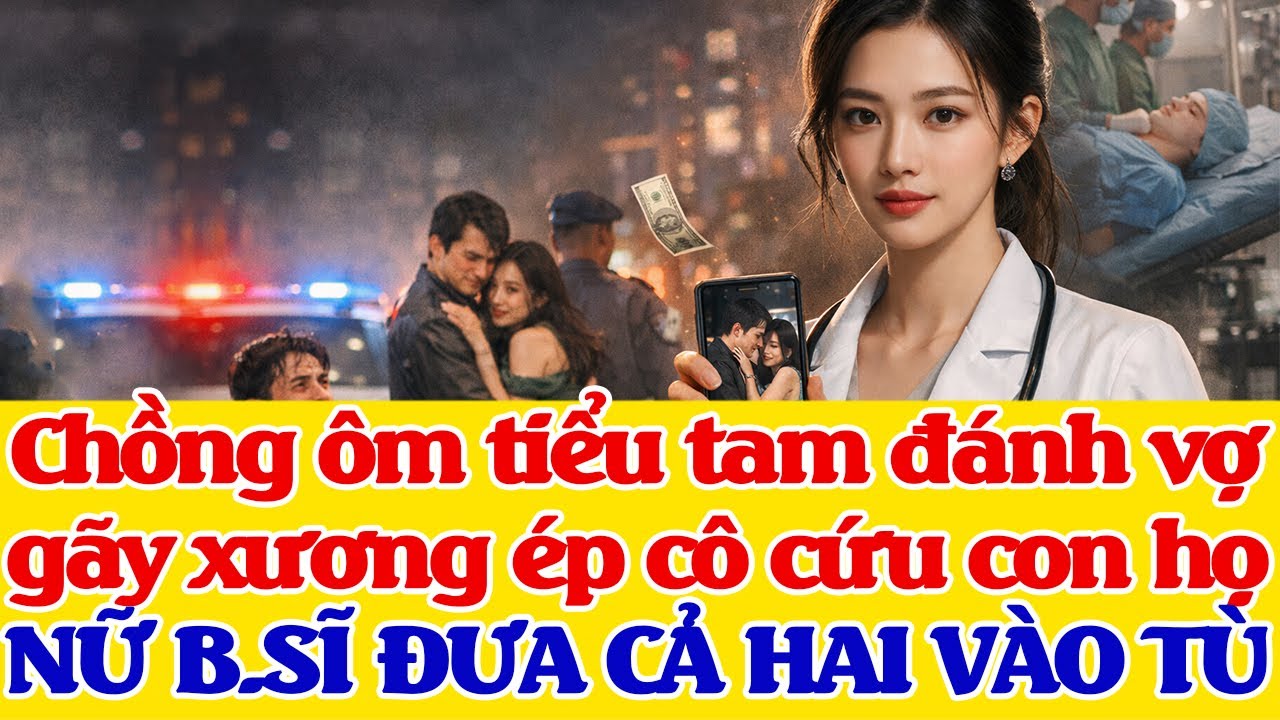 Chồng ôm tiểu tam đến đ/á/nh vợ g/ãy x/ư/ơng ép cô c.ứ.u con họ. Nữ Bác Sĩ Đưa Cả Hai Vào T.ù