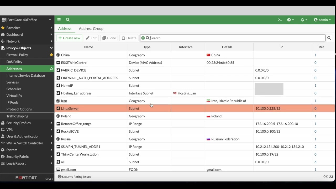 Fortigate Port Forwarding v7.4.5 (2024)