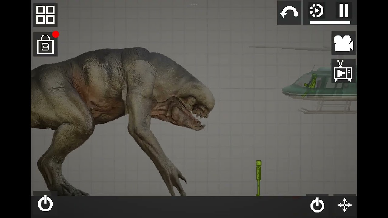 Realistic Distortus Rex Dino MOD in Melon Sandbox | Bloop at the end