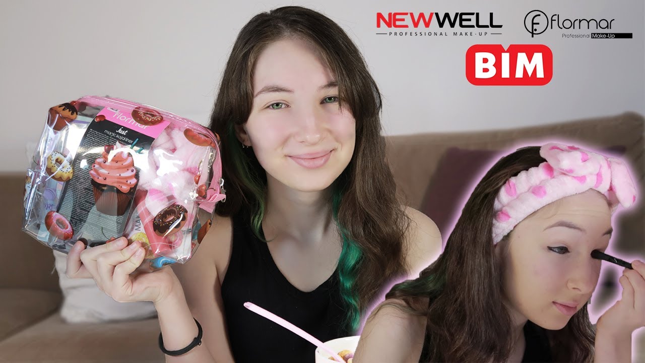 BİM'e YENİ GELEN MAKYAJ MALZEMELERİ ile İLK DEFA MAKYAJ YAPMAYI DENİYORUM (Flormar, New Well)