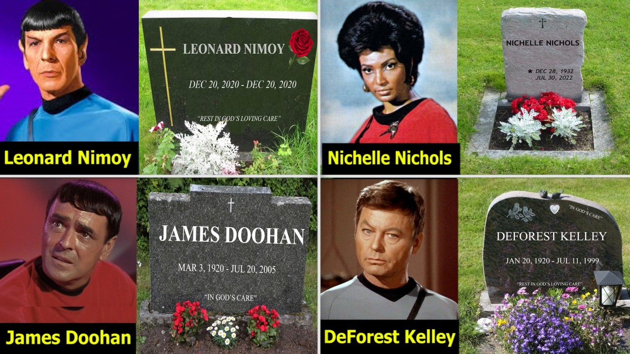 😢   Star Trek 1966 Actors Graveyards || Where Are They Buried ?