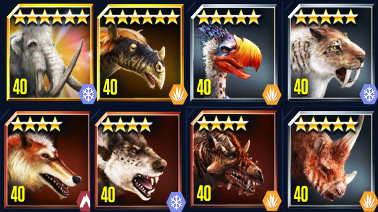 Feeding All Max Cenozoic creatures Smilodon | Jurassic World The Game