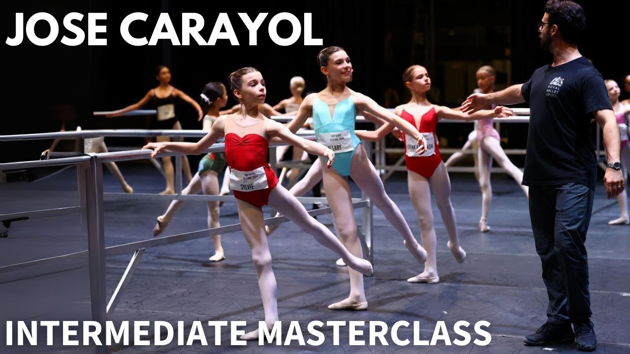 Jose Carayol Intermediate Ballet Class at the YAGP 2024 Nervi International Workshop