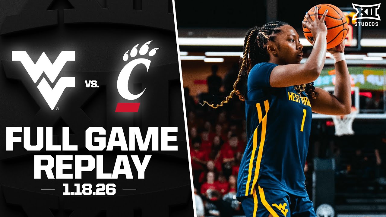 West Virginia vs. Cincinnati Full Game Replay (1.18.26) | 2025-26 Big 12 Women's Basketball