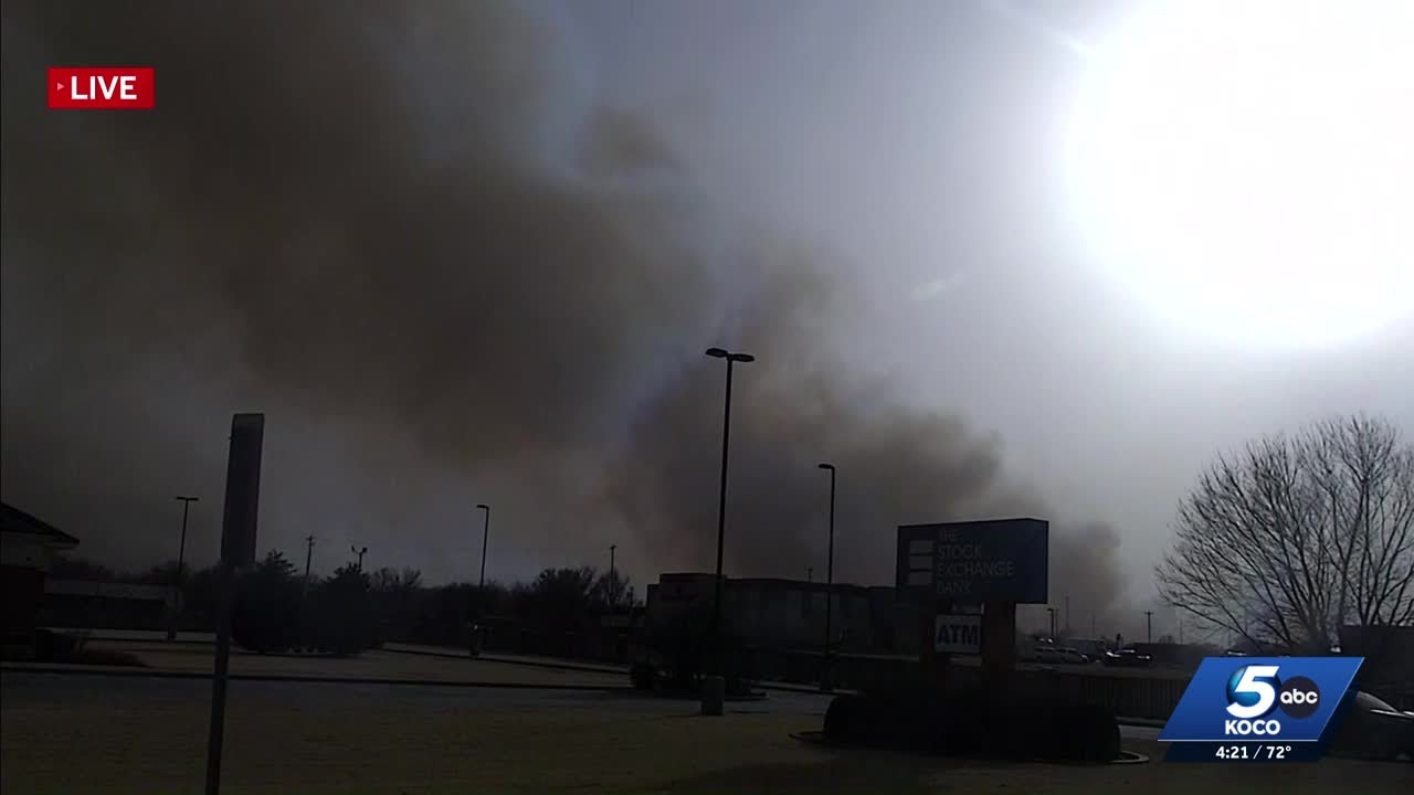 Evacuations underway in Woodward due to wildfire