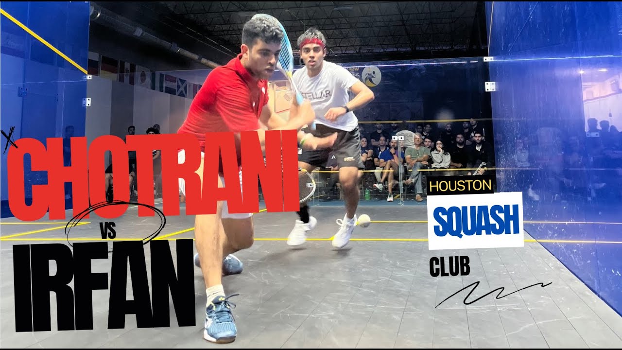 Epic Squash Final Showdown: Ashab Irfan vs. Veer Chotrani at Houston Squash Club