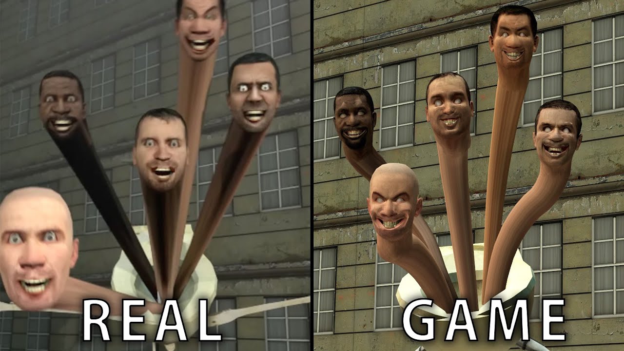 Skibidi toilets battles REAL VS GAME (Cameramen, TV man Boss, TV Woman, Toxic Skeleton)