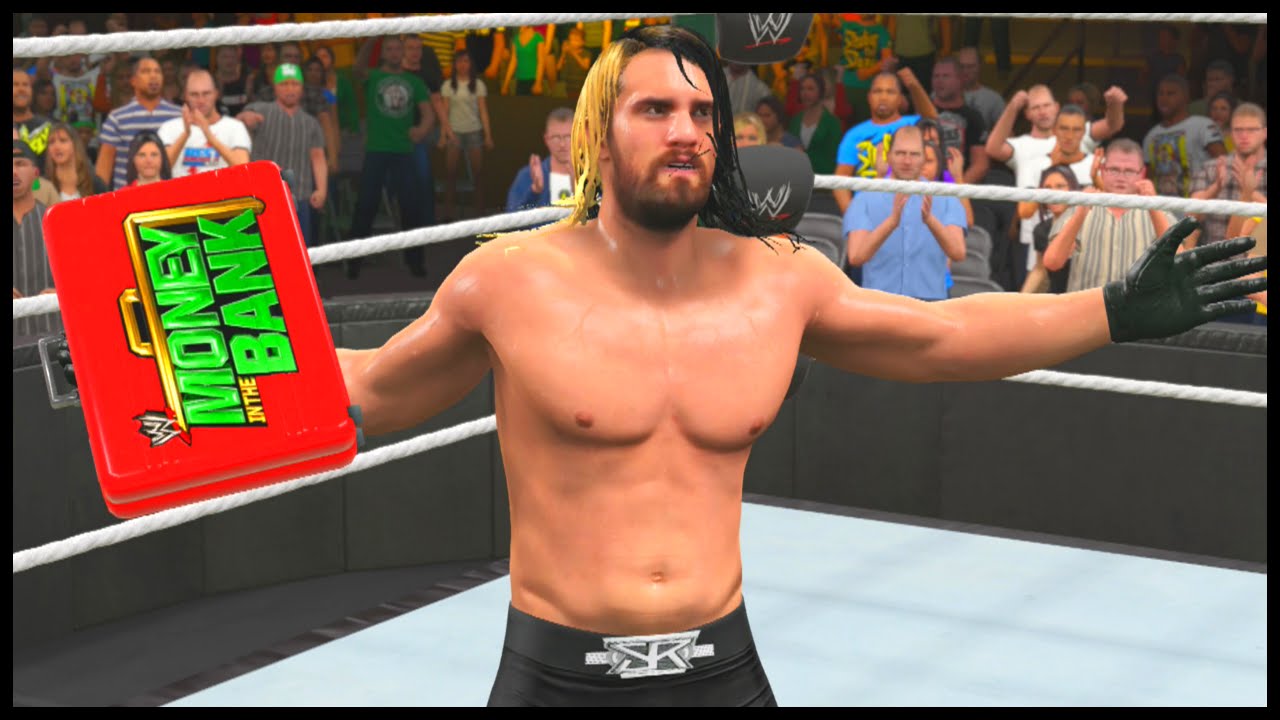 WWE 2K15 | Ambrose vs Rollins vs Ziggler vs Ryback vs Harper vs Batista | MITB Ladder Match