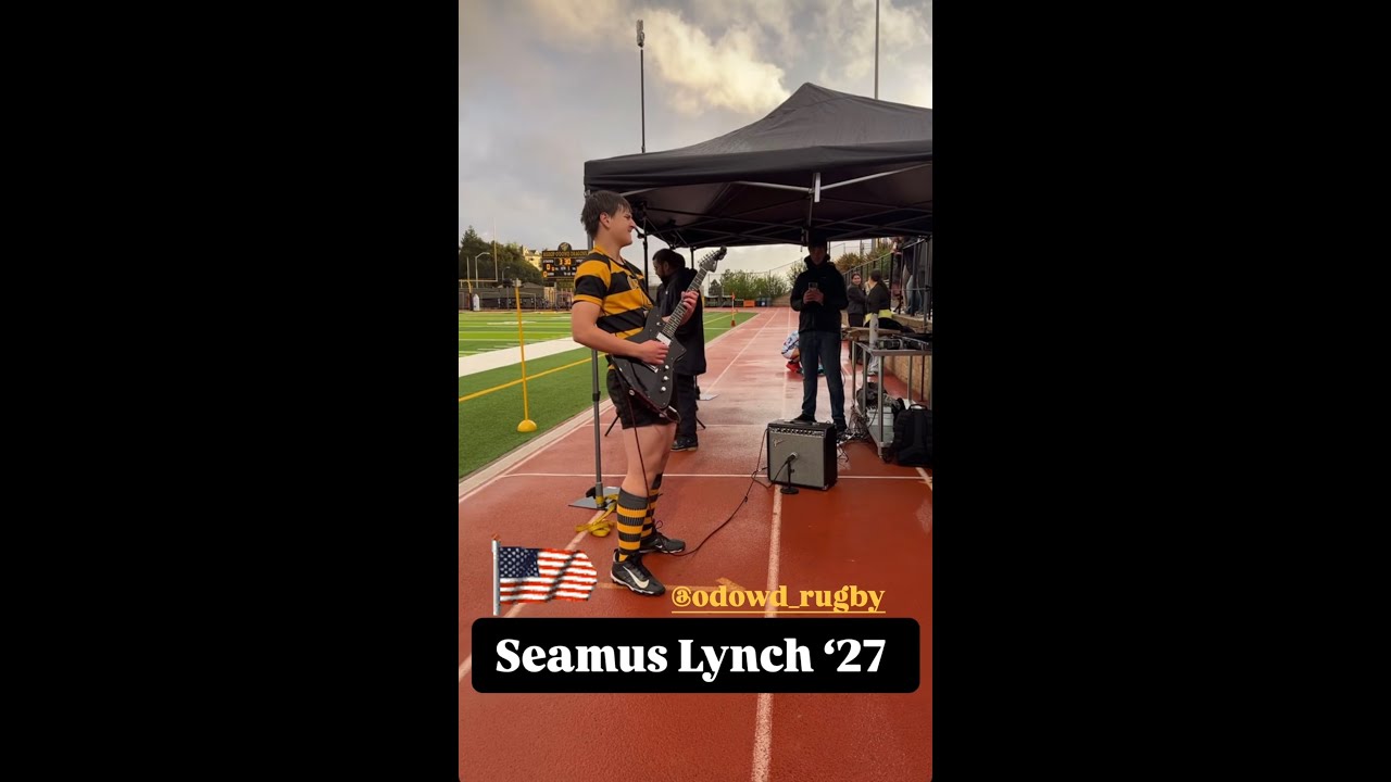 03.12.2025 Bishop O’Dowd Senior Rugby Night National Anthem Seamus Lynch