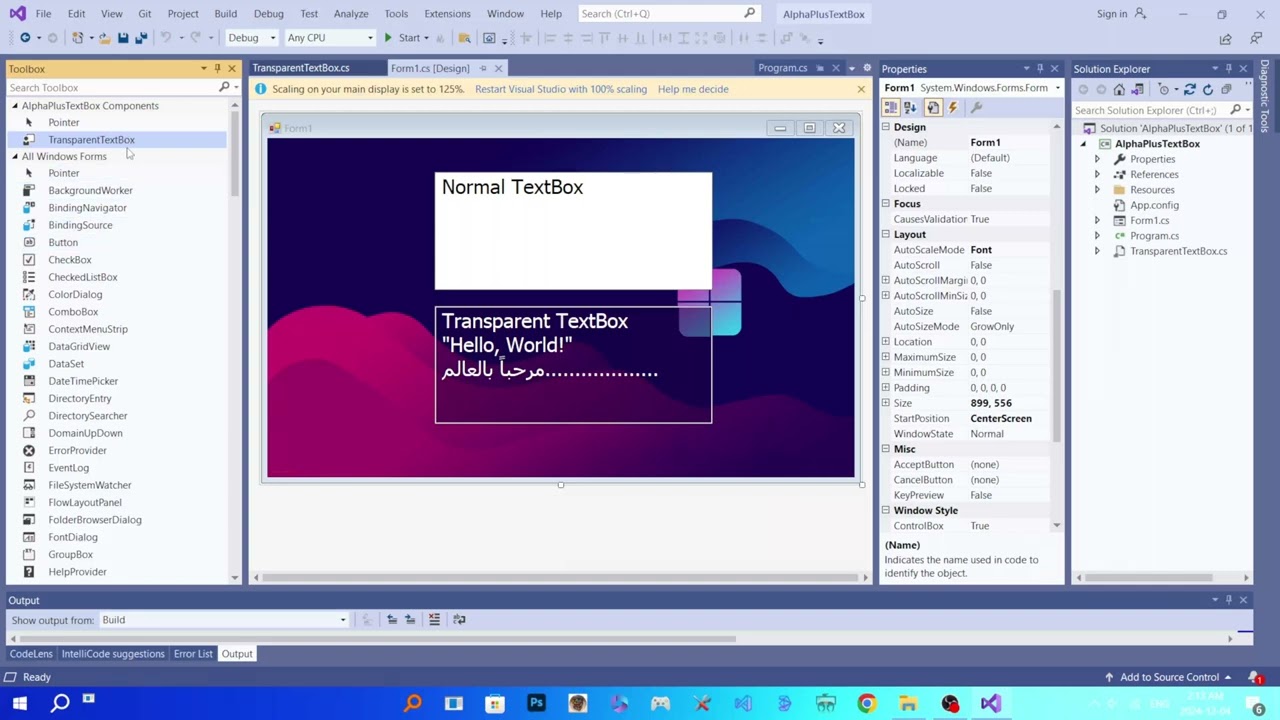 How To Create Transparent TextBox winforms c#  One Of The One On The World