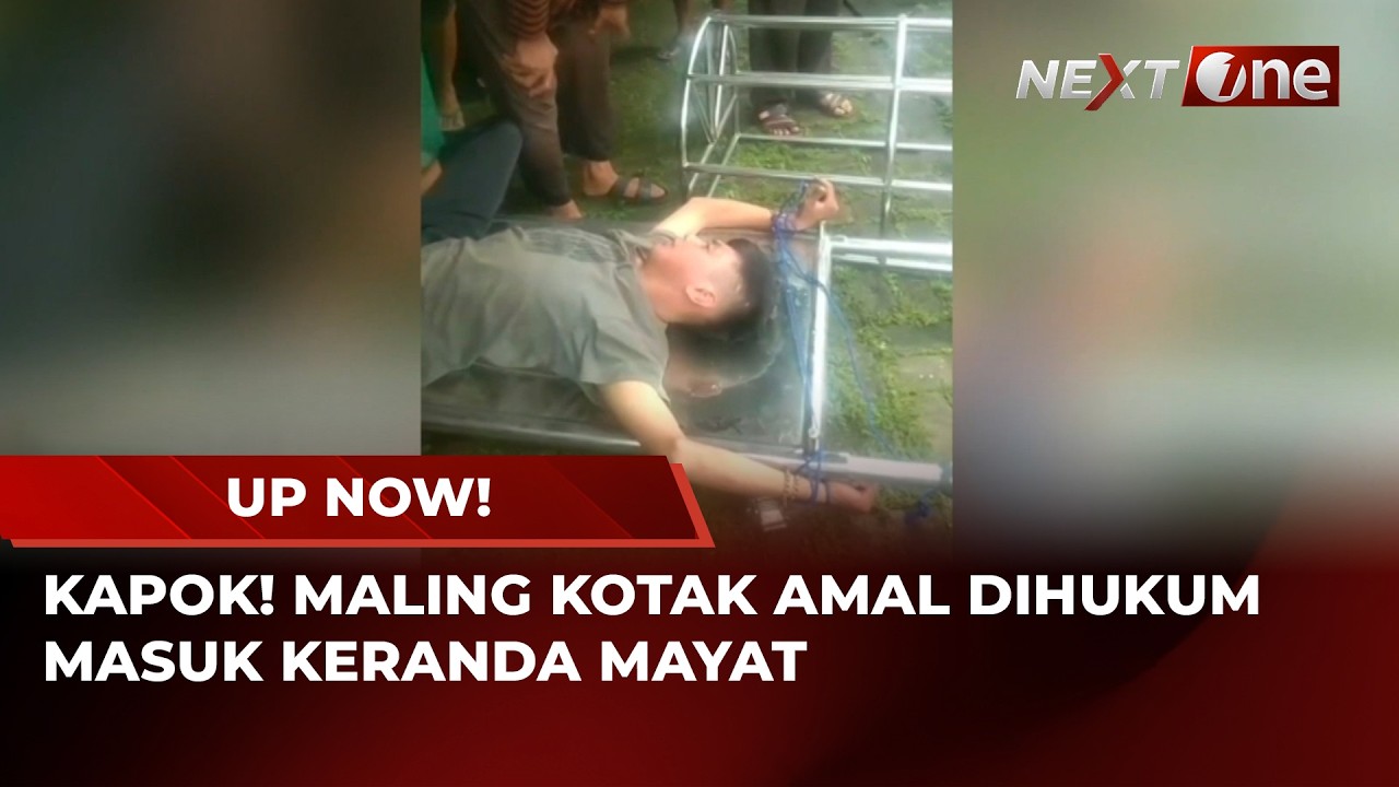 Pencuri Kotak Amal Diikat dan Dimasukkan Keranda Mayat Oleh Warga | UP NOW!