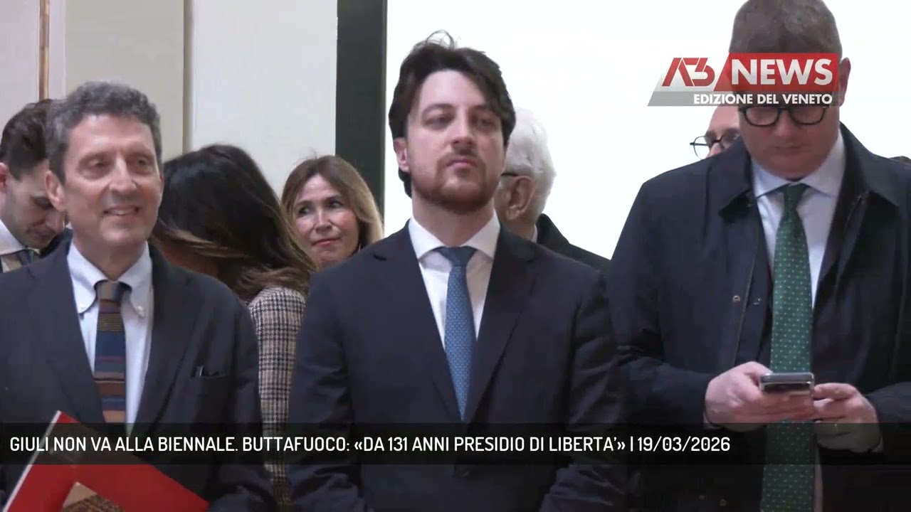 GIULI NON VA ALLA BIENNALE. BUTTAFUOCO: «DA 131 ANNI PRESIDIO DI LIBERTA’» | 19/03/2026