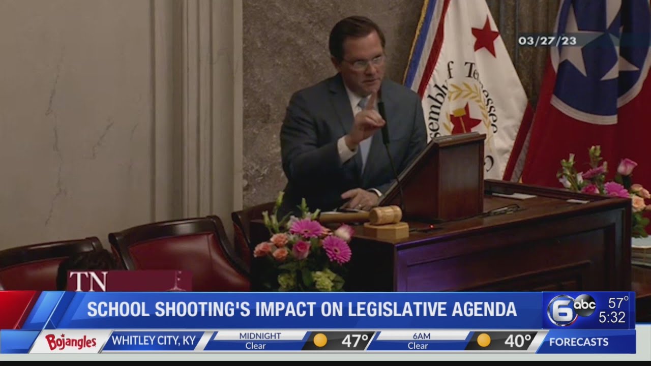 School shooting's impact on legislative agenda in Tennessee