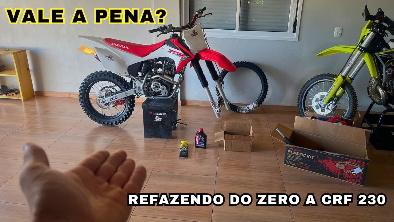 CRF 230 PROJETO DIFERENCIADO DEPENEI A MOTO E VOU REFAZER