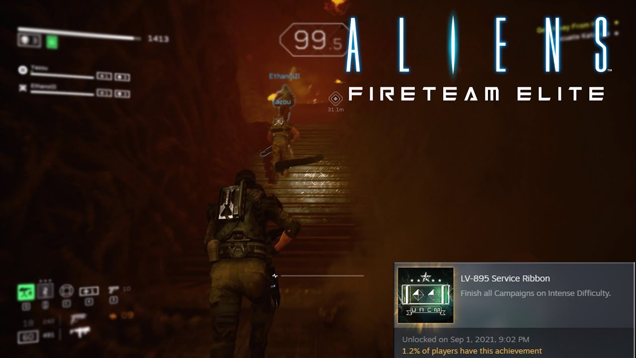 Aliens: Fireteam Elite - E4M3 REGICIDE (Intense) Technician Full Team