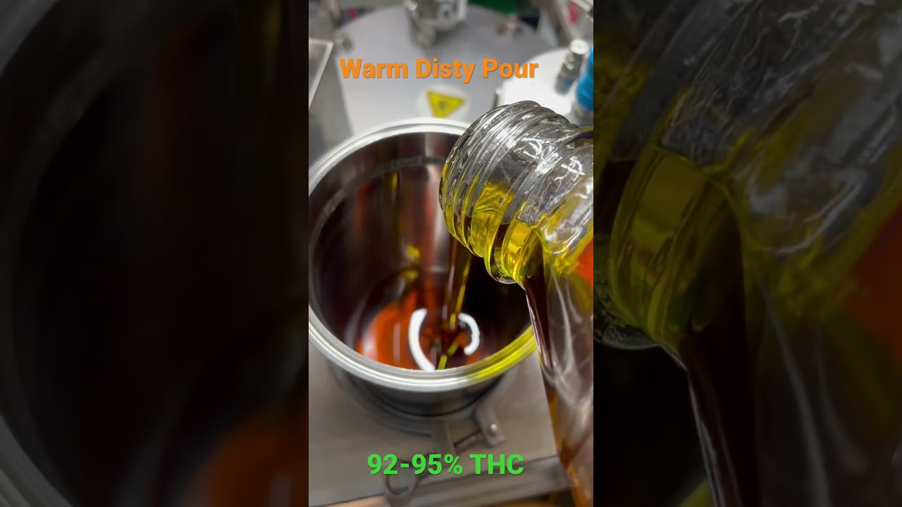 Warm THC Distillate Pour! How Much Do You Smoke?