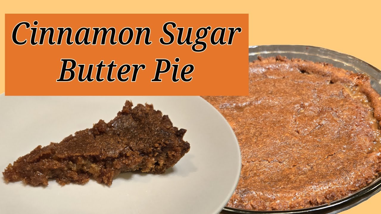 🥧 CINNAMON SUGAR BUTTER PIE 🥧 #piday