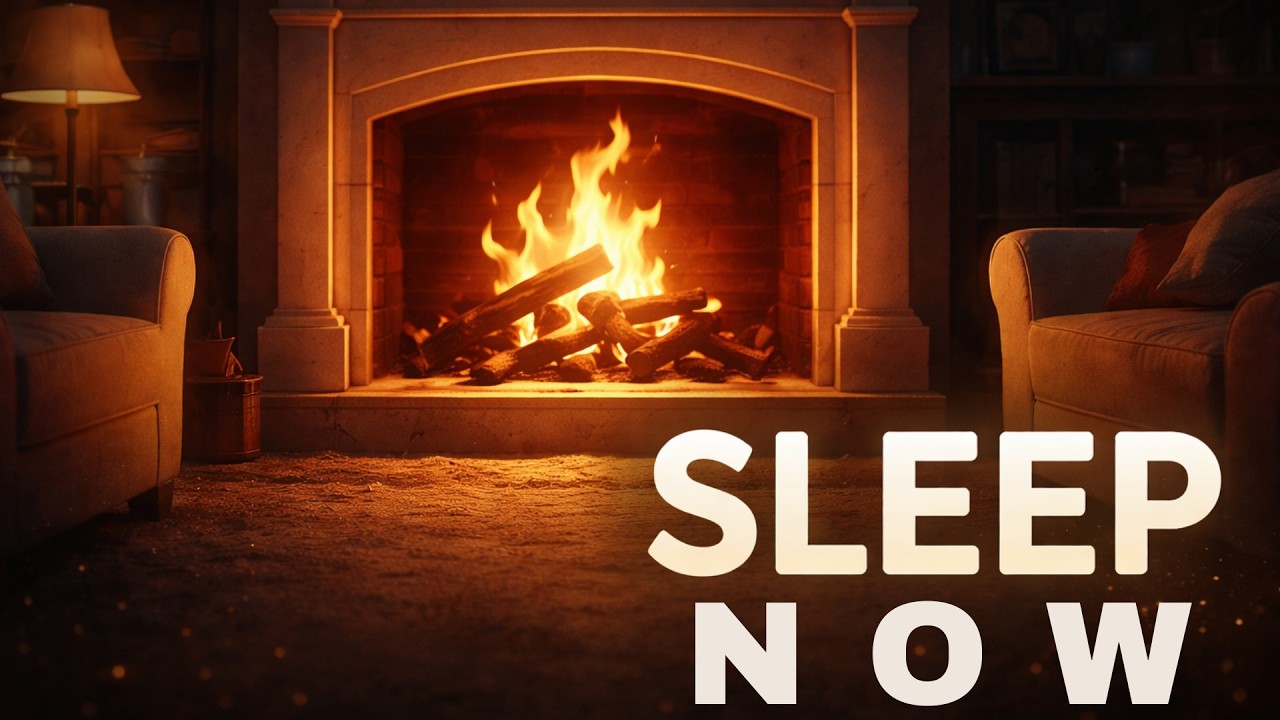 50 Min Fireplace 🔥 Lofi 2026 | Fireplace Ambience | Relaxing Background for Sleep, Study, Chill