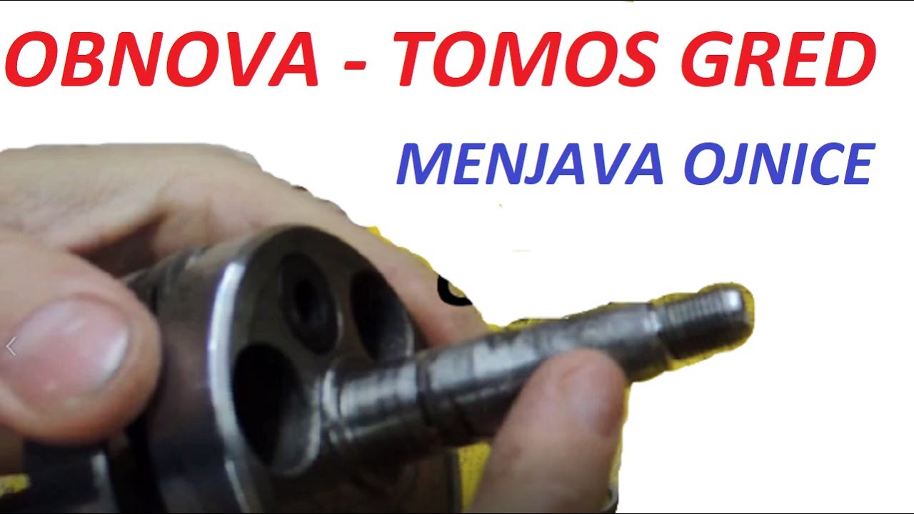 OBNOVA IN CENTRIRANJE GREDI( radilica) TOMOS 50cc ,  OJNICA ( klipnjača), crankshaft rebuild  conrod