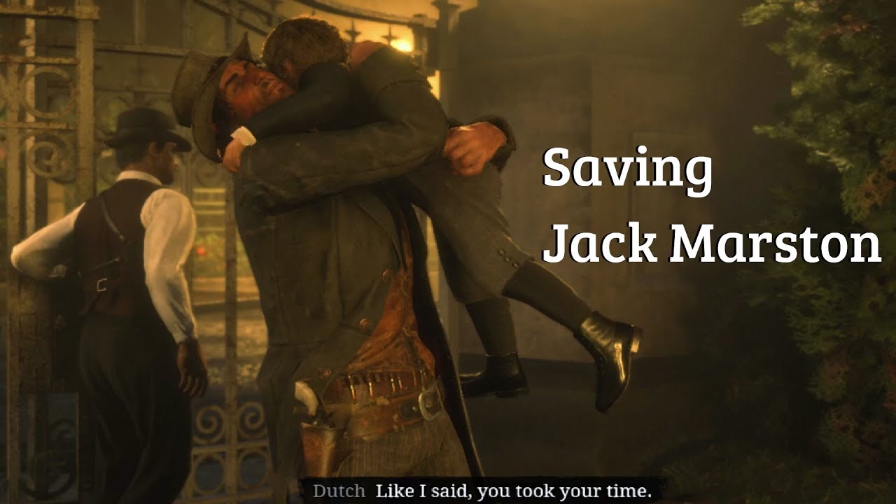Red Dead Redemption 2 - Saving Jack Marston & Gang Party Celebration (RDR2) PS4 Pro
