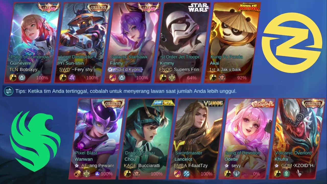 FUN MATCH ROOM TOURNAMENT MOBILE LEGENDS MLTC ZONE ESPORTS VS FALCONS JAWA MATCH 9