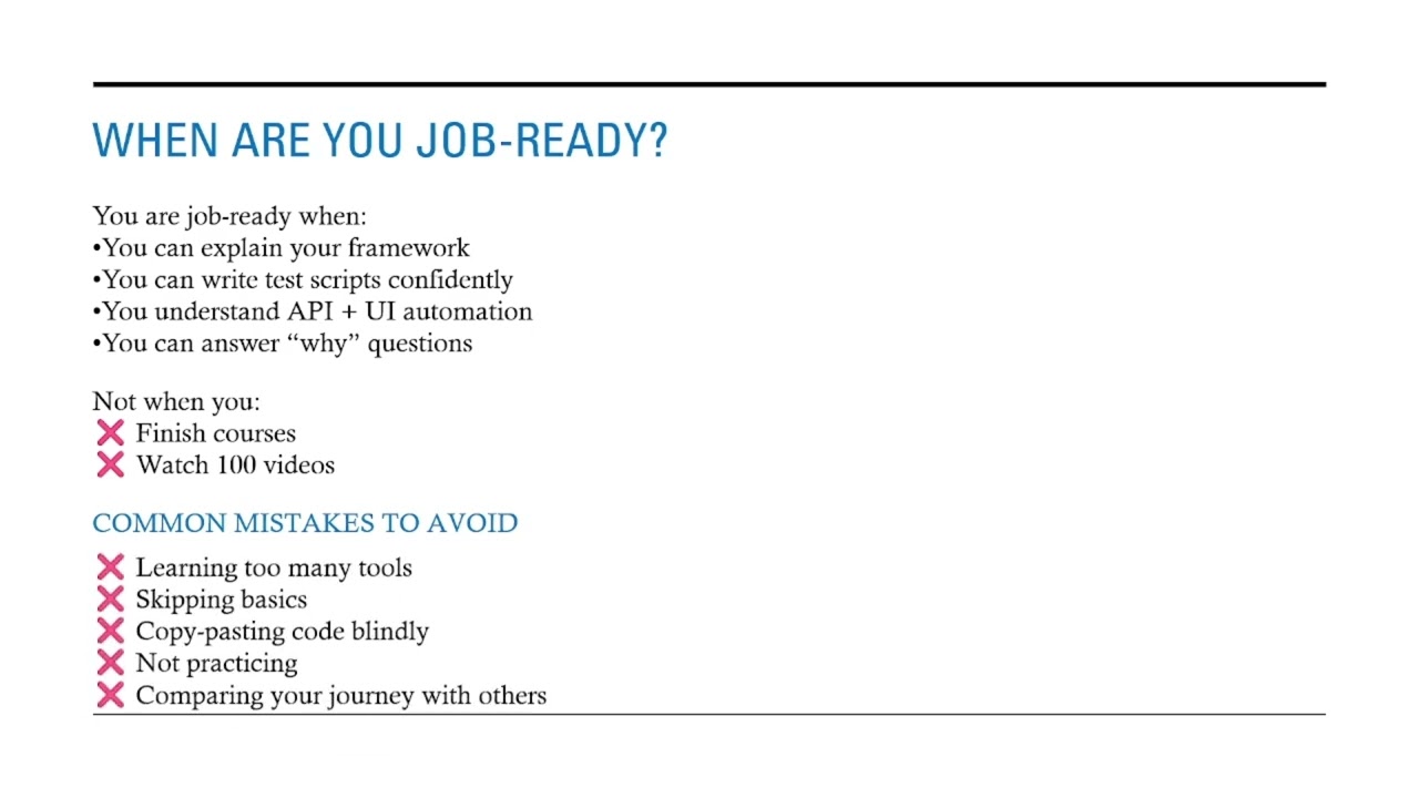 Part 2 Automation Testing Roadmap – Step-by-Step Guide (From Fresher to Job-Ready QA)