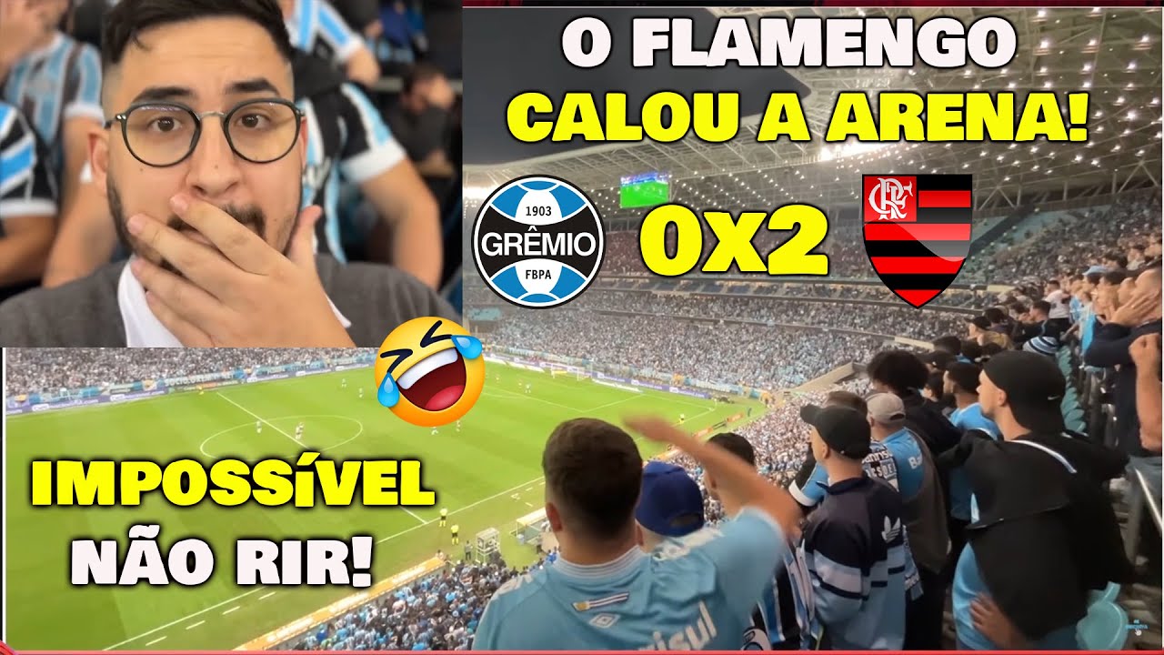 VAMOS RIR? REAÇÕES DA TORCIDA DO GRÊMIO DE DENTRO DA ARENA GRÊMIO 0x2 FLAMENGO SEMIFINAL CP BRASIL!