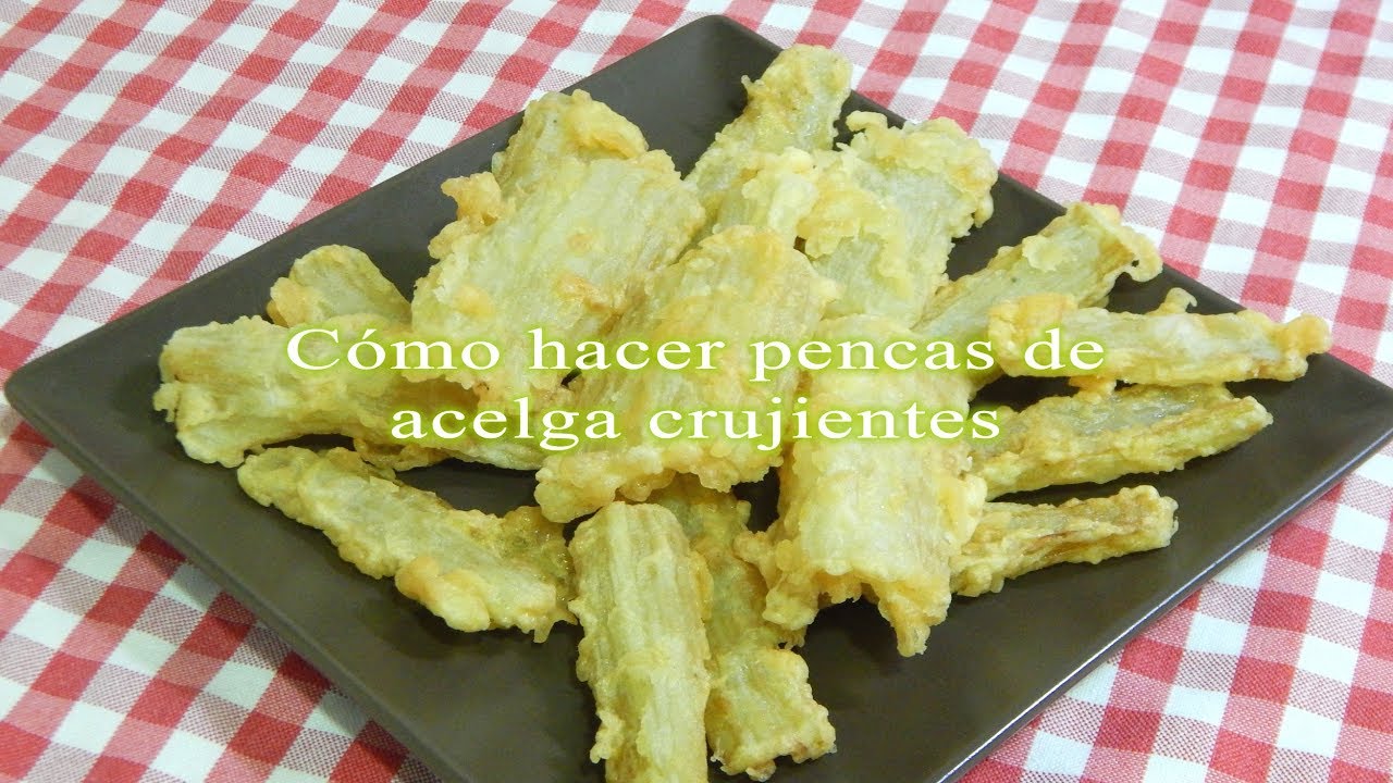 Cómo hacer pencas de acelga crujientes
