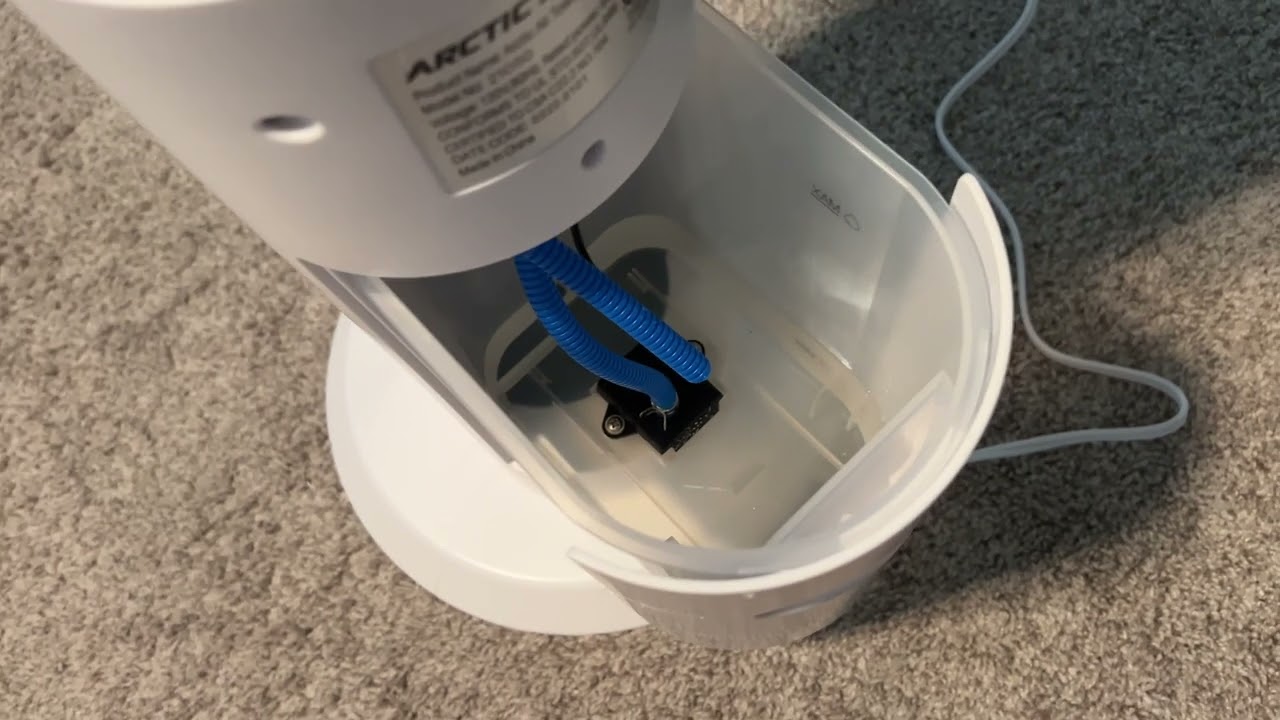 How to empty the water out of Arctic Air Tower 2 0 for transport