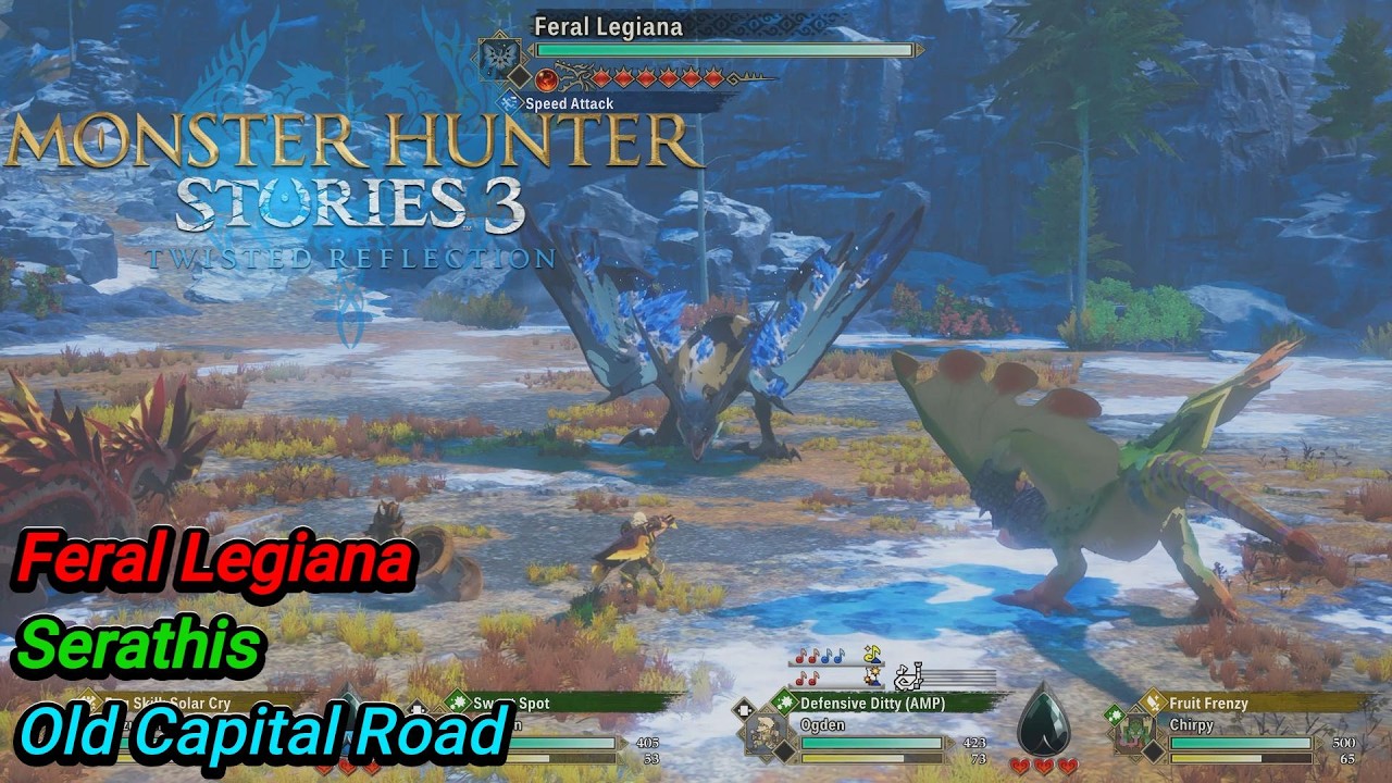 Monster Hunter Stories 3 / Feral Legiana / Serathis / Old Capital Road