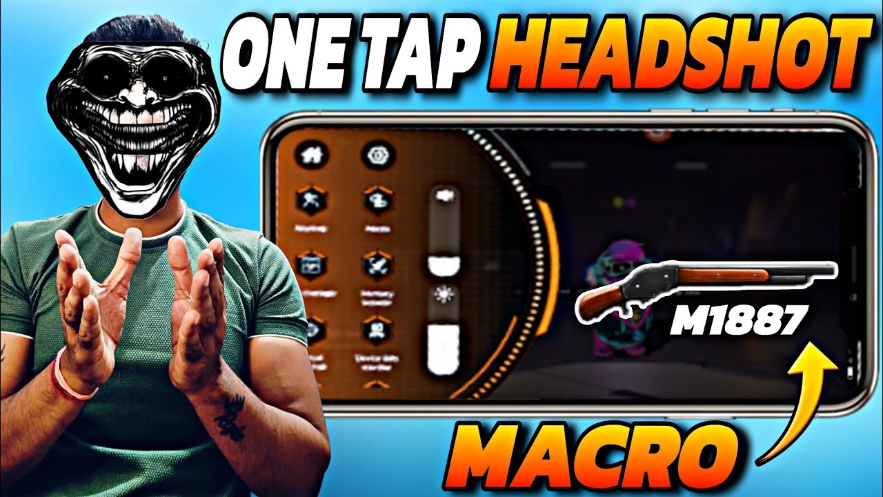 💥 GG Game Space M1887 Macro Settings 😱 | Free Fire Headshot Machine 2025 🚀