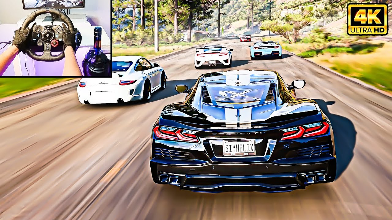 1300HP Chevrolet Corvette E-Ray VS Supercars - Forza Horizon 5 | Logitech G29 Steering Wheel