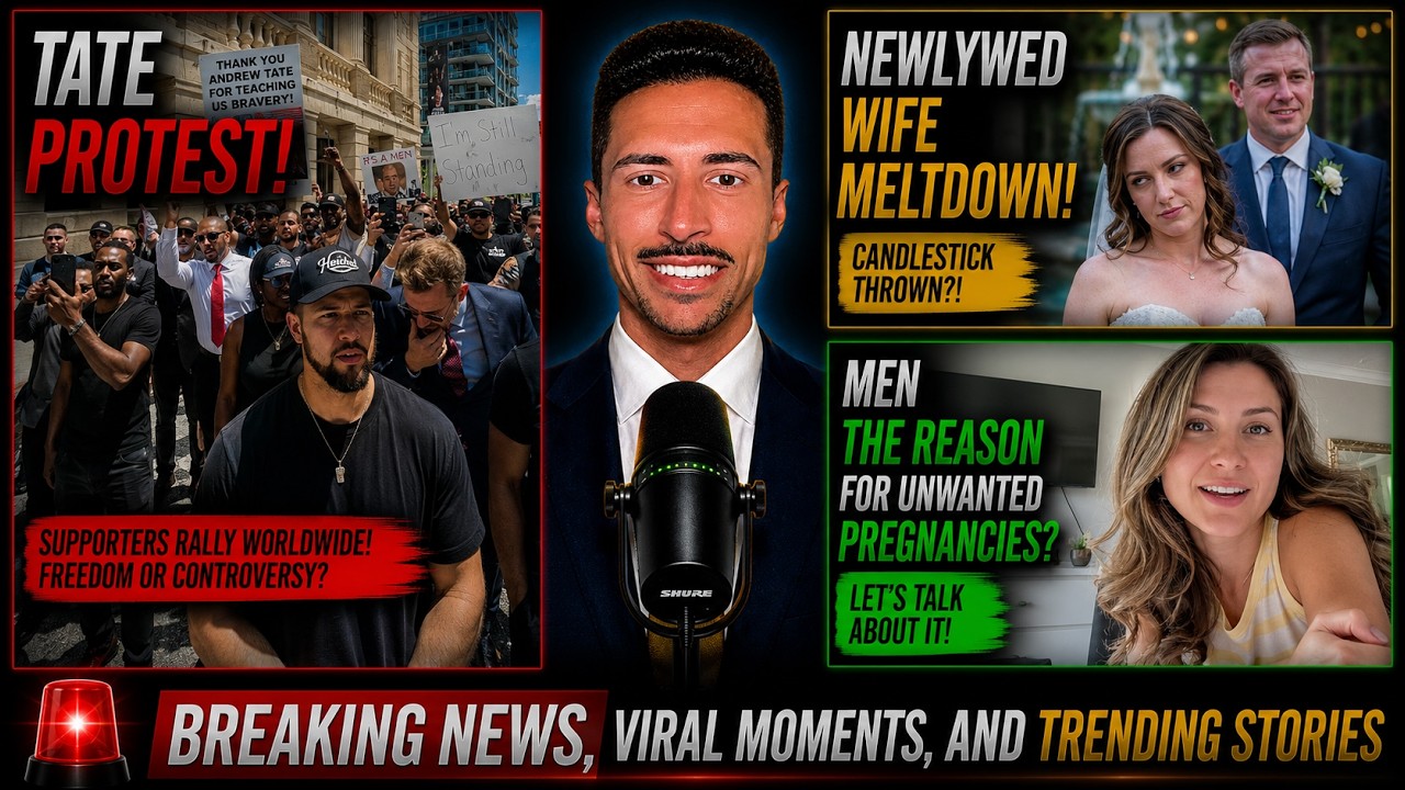 Tate Protest, Newlywed Wife MELTDOWN, Men the Reason for Unwanted Pregnancies?