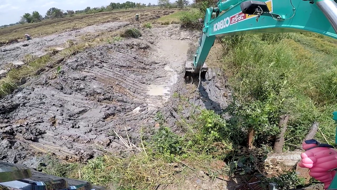 Excavator Kobelco sk140-8 LC Super Xm ขุดสระ ย้ำ!!หัดแต่งสโลปนะครับ😄#2