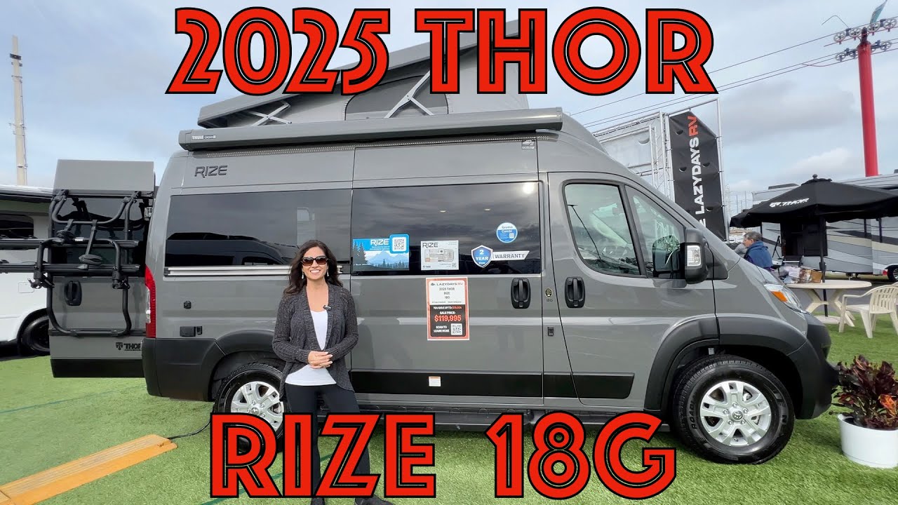 Tour The NEW Thor Rize 18G B-Class Camper RV Van Built On The Ram Chassis (Pop-Top)