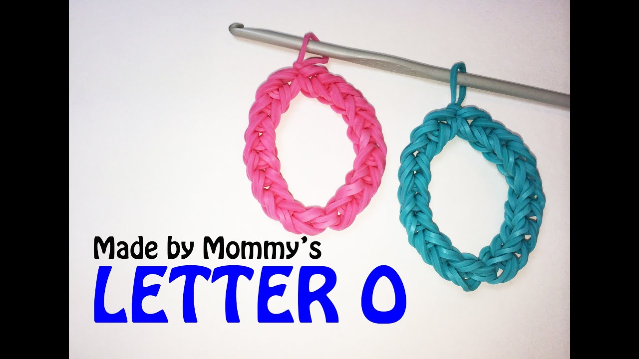 Letter O or Number Zero 0 Charm Without the Rainbow Loom
