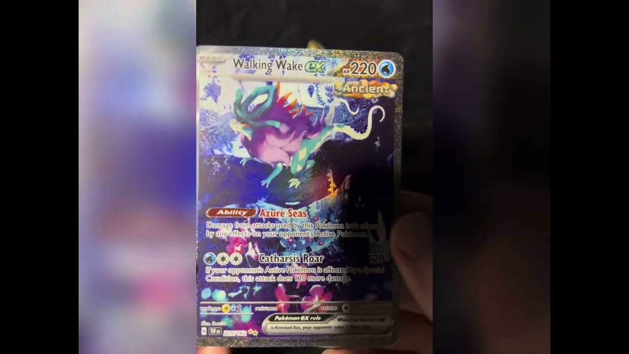 Walking Wake ex SIR - Temporal Forces | Holofoil and Texture Showcase!