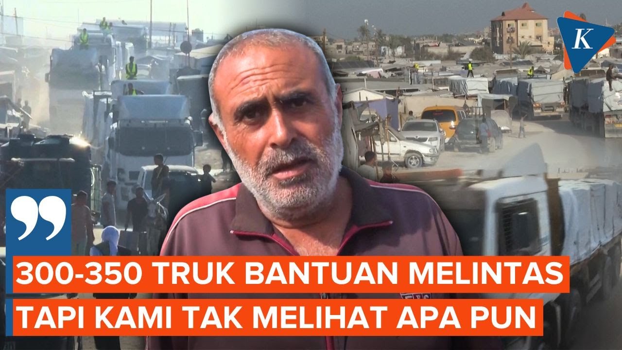 Ungkapan Frustrasi Warga Gaza karena Bantuan yang Masuk Tidak Cukup