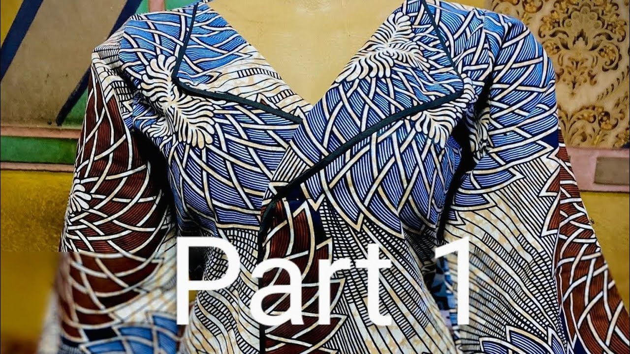 How to sew lapping coller part 1,yadda ake dinka kwala me kwanciya Kashi na1#hmaidoki