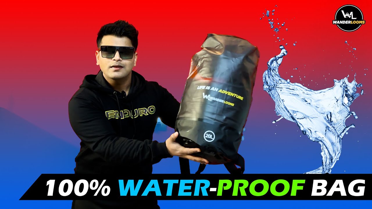 100% Waterproof Dry Bag😍 Wanderloom Adventure Pro Dry Bag | Touring Accessories for Bikers | Travel