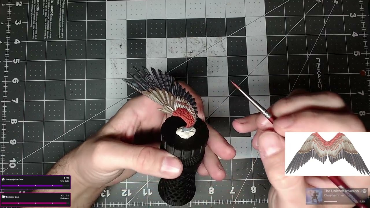 Working on Yndrasta the Celestial Spear for a possible Golden Demon entry