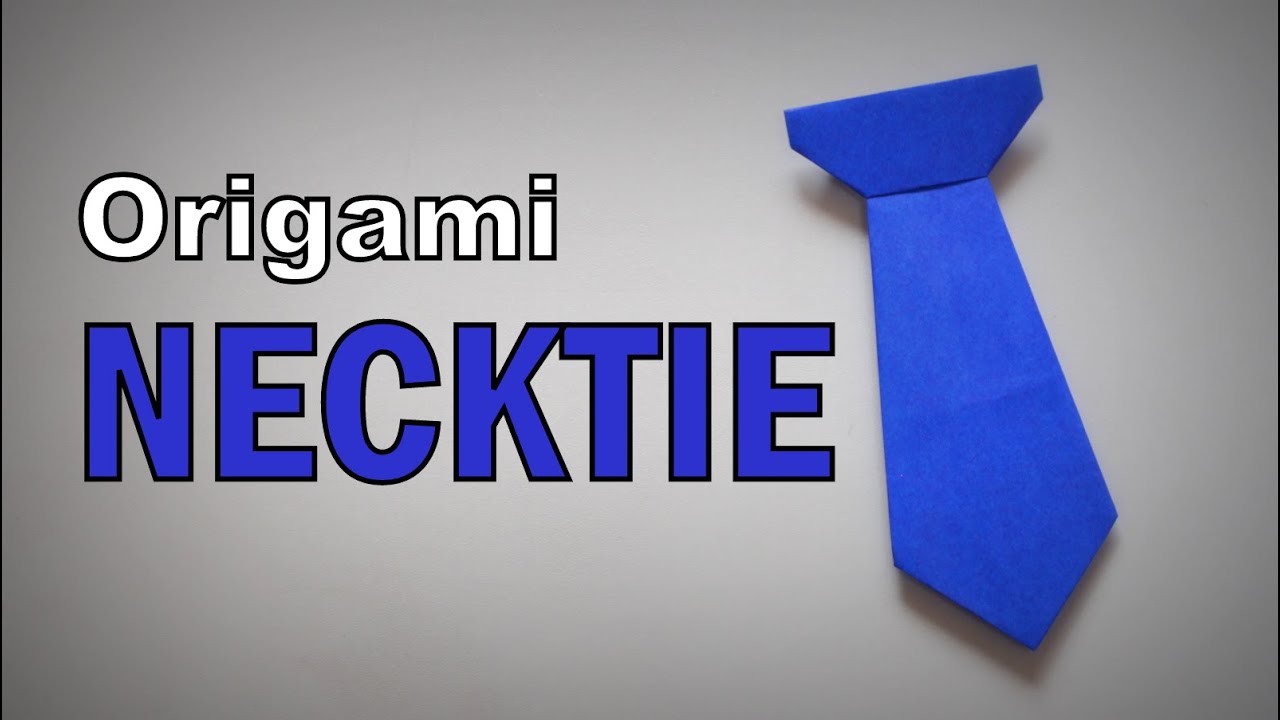 Origami - How to make a NECKTIE