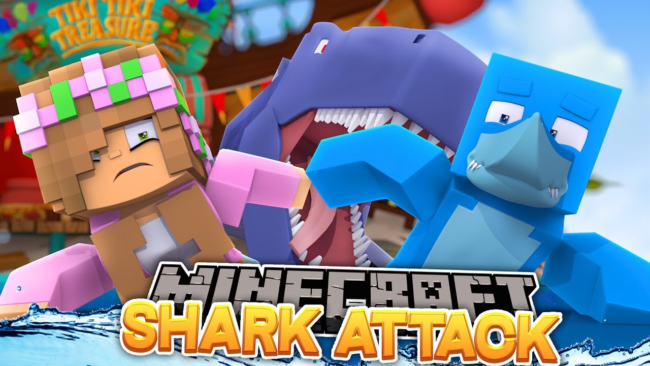SHARK ATTACK ESCAPE FROM PRISON - Minecraft W/ Little Kelly, Sharky and Scuba Steve