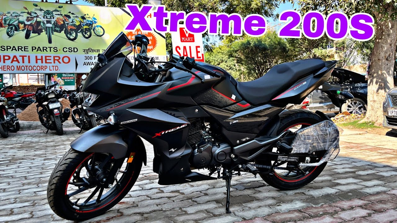 New Hero Xtreme 200S Black Colour Walkaround 🤫 | Price | All Features | Chassis Number 9