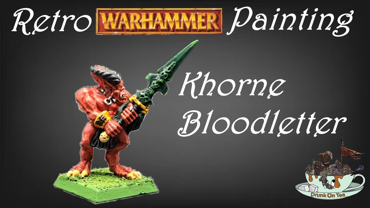 Step-by-Step Guide to Painting a Stunning Retro Khorne Daemon for Warhammer Fantasy