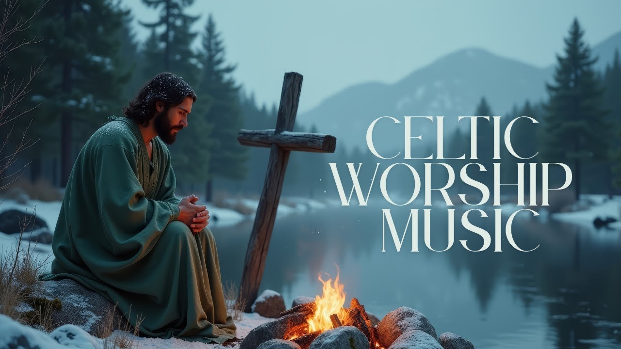 Celtic Worship Music for Winter Sleep – Slow Peaceful Winter Night with God’s Word