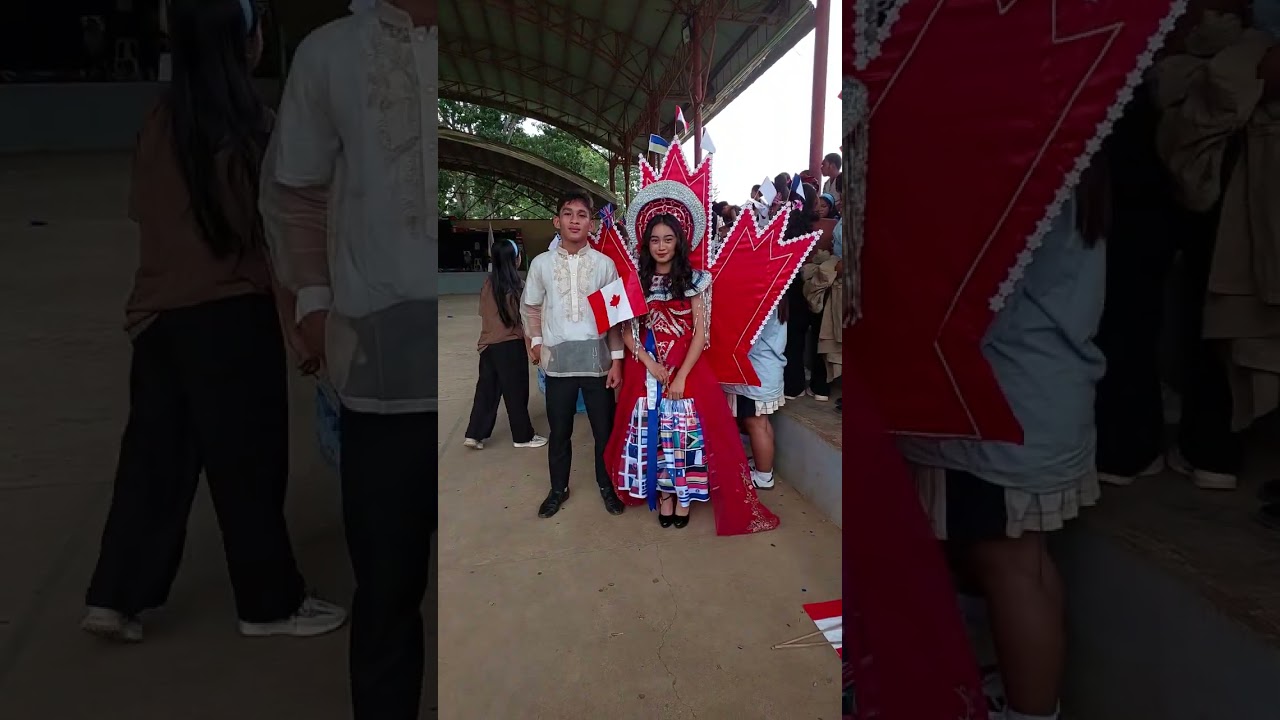 Ms Canada with his scort wearing canada costume that i made in just one day #UN #canada #shortvideo