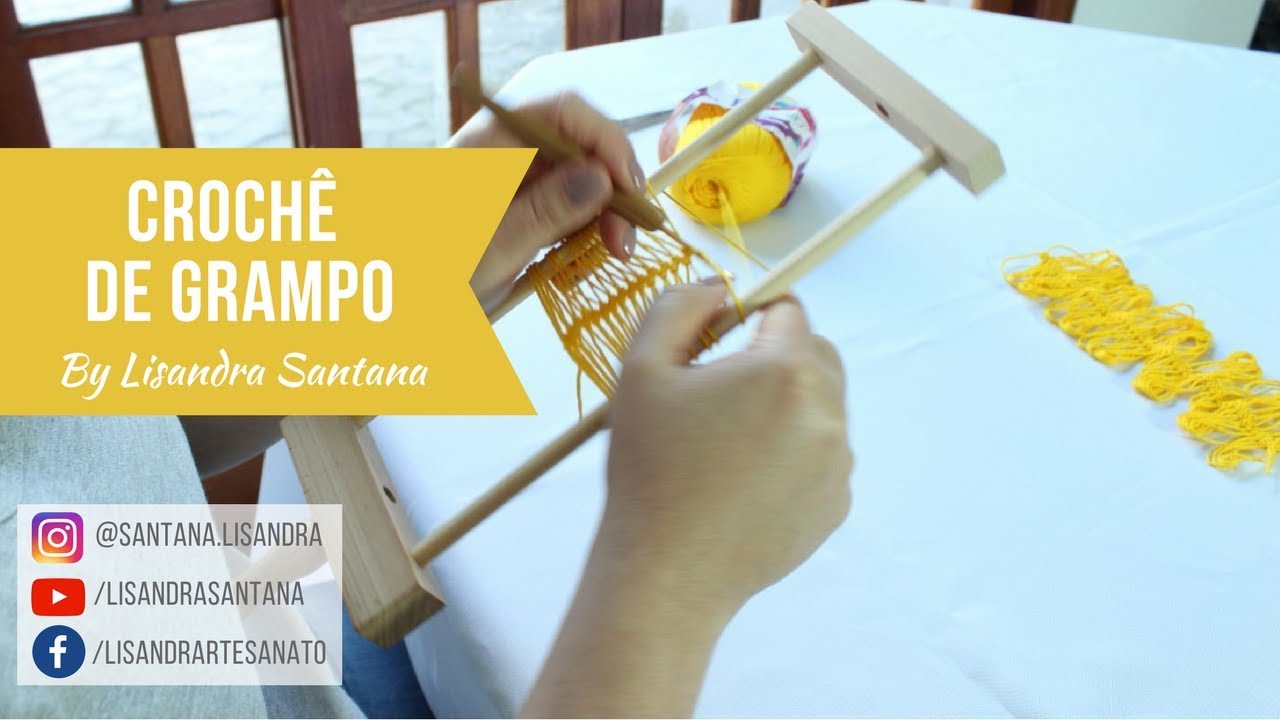 Crochê de Grampo por Lisandra Santana