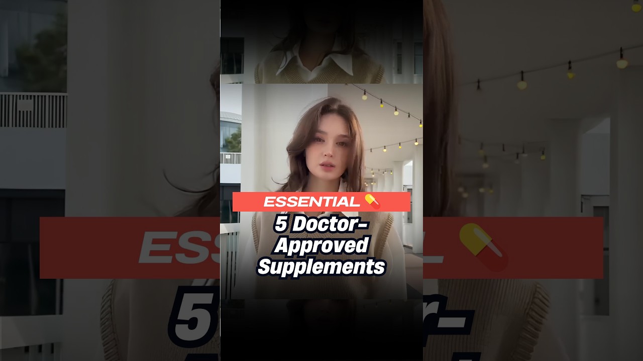 5 Daily Supplements I Recommend As A Doctor For Health & Longevity  #Omega3 #Lookmaxing